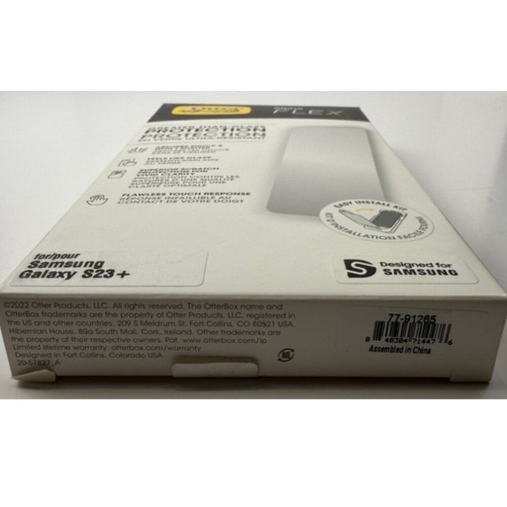OtterBox Alpha Flex Glass Screen Protector Samsung Galaxy S23+ Clear NIB - Picture 6 of 6